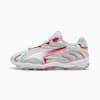 Inhale Sneakers Unisex, Feather Gray-For All Time Red, small-AUS