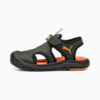 Fun Racer Mesh Sandals Kids, Dark Olive-Rickie Orange-PUMA Black, small