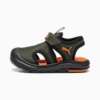 Fun Racer Mesh Sandals Toddler, Dark Olive-Rickie Orange-PUMA Black, small