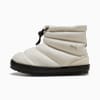 Off-white PUMA slipper boot for adults, quilted with toggle fastening.