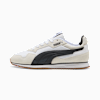 White PUMA trainer with black stripe and gum sole for adults.