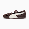 Speedcat Suede Cafe Ballet Sneakers Women, Dark Chocolate-Warm White, small-VNM