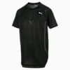 NeverRunBack VIZ Men's Training Tee, Puma Black Heather, small-SEA