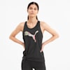 Logo Tie Women's Tank Top, Puma Black-Q2 Cat, small-SEA