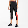 Logo Elastic 3/4 Women's Training Tights, Puma Black-Ignite Pink, small-SEA