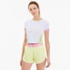 Last Lap Cropped Running Women's Tee, Puma White, small-SEA