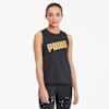 Metal Splash Adjustable Women's Training Tank Top, Puma Black, small-SEA