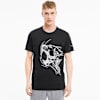 Performance Graphic Short Sleeve Men's Training Tee, Puma Black-White Big Cat, small-SEA