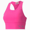 PUMA x FIRST MILE Mid Impact Long Line Women's Training Bra, Luminous Pink, small-SEA