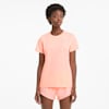 Favourite Short Sleeve Women's Running Tee, Elektro Peach-Elektro Blue, small-SEA