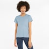 Favourite Heather Short Sleeve Women's Running Tee, Blue Fog Heather, small-PHL