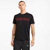 Logo Short Sleeve Men's Running Tee, Puma Black, small-SEA