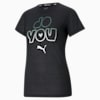 Performance Slogan Short Sleeve Women's Training Tee, Puma Black-Do You, small-PHL