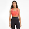 Front Zip Women's High Impact Bra, Georgia Peach, small-SEA