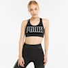 Mid Impact Feel It Women's Training Bra, Puma Black-Print, small-SEA