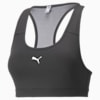 Mid 4Keeps Graphic Women's Training Bra, Puma Black-white small cat, small-AUS