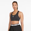 Mid 4Keeps Graphic Women's Training Bra, Puma Black-white small cat, small-AUS