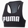 Mid 4Keeps Graphic  Training Bra, Puma Black-White PUMA, small-SEA