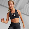 Mid 4Keeps Graphic  Training Bra, Puma Black-Safari Glam Cat, small-SEA