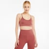 Low Impact Strappy Women's Training Bra, Mauvewood, small-PHL