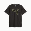 Performance Cat Men's Training Tee, PUMA Black-Yellow Burst, small-NZL