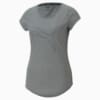 Performance Heather Cat Training Tee Women, Medium Gray Heather, small-SEA