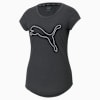 Performance Heather Cat Women's Training Tee, Dark Gray Heather, small-AUS