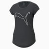Performance Heather Cat Training Tee Women, Dark Gray Heather, small-THA