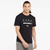 Logo Short Sleeve Men's Running Tee, Puma Black, small-SEA