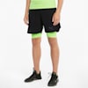 EVOKNIT+ 2-in-1 5" Men's Training Shorts, Puma Black-Green Glare, small-SEA