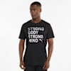 Performance Slogan Short Sleeve Men's Training Tee, Puma Black, small-SEA