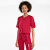 Fashion Luxe Raglan Women's Training Top, Persian Red-Matte foil print, small-SEA