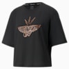 Performance Moto Boxy Women's Training Tee, Puma Black-Q4, small-SEA