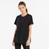 Mesh Short Sleeve Women's Training Tee, Puma Black, small-PHL