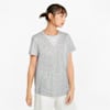 Mesh Short Sleeve Women's Training Tee, Light Gray Heather, small-SEA