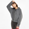 CLOUDSPUN Full-Zip Women's Training Hoodie, Puma Black Heather, small-SEA