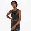High Shine Cropped Women's Running Tank Top, Puma Black, small-SEA