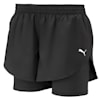 2 in 1 Women's Woven Running Shorts, Puma Black-Puma Black, small-SEA