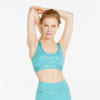 Stardust Mid Impact Printed Women's Training Bra, Porcelain, small-SEA