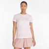 Stardust Crystalline Short Sleeve Women's Training Tee, Chalk Pink, small-SEA