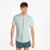 Graphic Short Sleeve Men's Running Tee, Nitro Blue, small-PHL