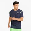 Train Breeze Short Sleeve Men's Training Tee, Peacoat, small-SEA