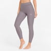Studio Mesh Inset High Waist 7/8 Women's Training Leggings, Quail Heather, small-SEA