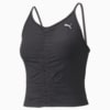 Studio Foundation Ruched Women's Training Tank Top, Puma Black, small-PHL