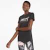 Short Sleeve Women's Training Tee, Puma Black-Butterfly, small-SEA