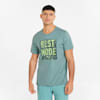 Graphic Slogan Men's Training Tee, Mineral Blue, small-SEA