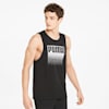 Performance Graphic Men's Training Tank Top, Puma Black, small-AUS