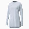Modest Activewear Long Sleeve Training Tee Women, Platinum Gray, small-SEA