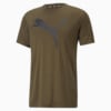 Fit Commercial Logo Training Tee Men, Deep Olive, small-THA