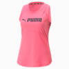 Fit Logo Training Tank Top Women, Sunset Pink, small-PHL